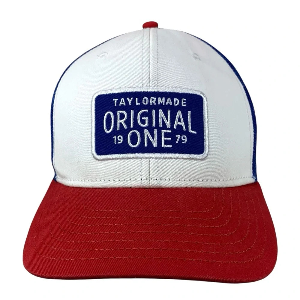 TaylorMade Original One 1979 Trucker Hat Red White Blue Snapback Golf Cap